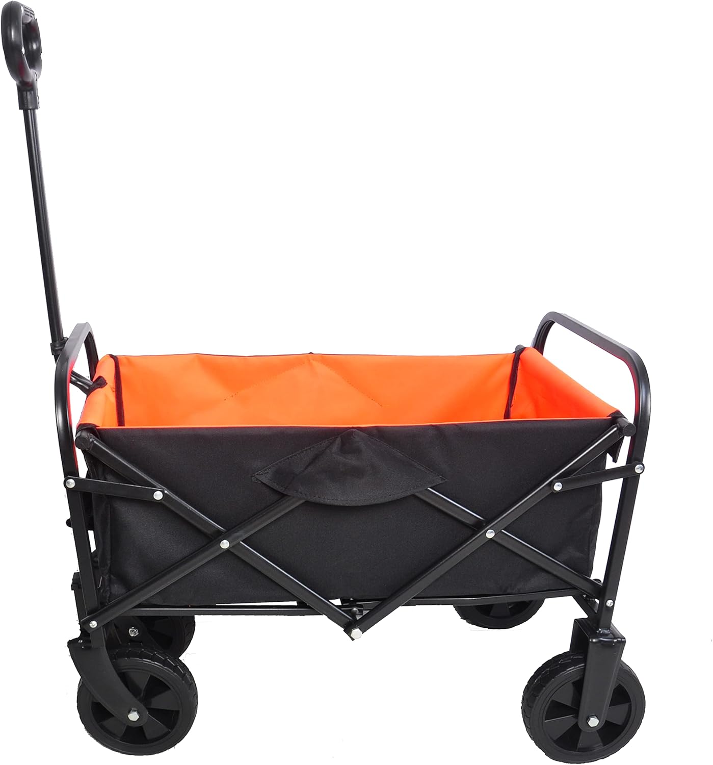 Asside Home - Asside Home - Mini Folding Wagon Garden Shopping Beach Cart （Black+Yellow）