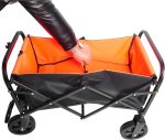 Asside Home - Asside Home - Mini Folding Wagon Garden Shopping Beach Cart （Black+Yellow）